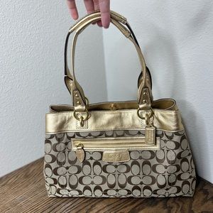 Coach Signature Bag GOLD